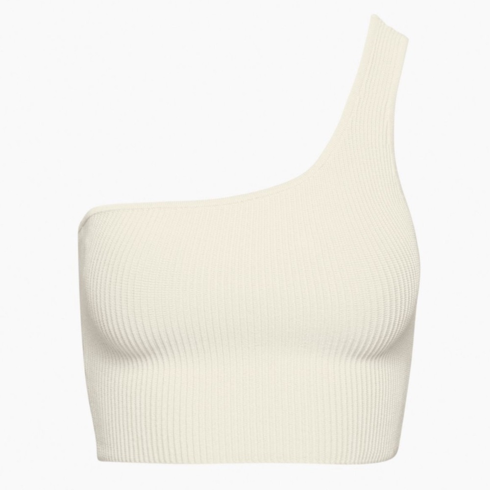 Babaton (Aritzia) Sculpt Knit One Shoulder Cropped Tank